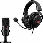 HyperX Streamer Pack: SoloCast USB Mic + Cloud Core Wired 7.1 Headset