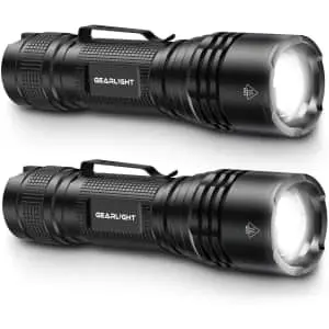 GearLight TAC LED Flashlight 2-Pack