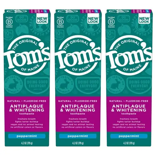 Tom's of Maine Fluoride-Free Antiplaque & Whitening Toothpaste