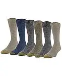 Gold Toe Men's Six-Pack Hudson Crew Socks