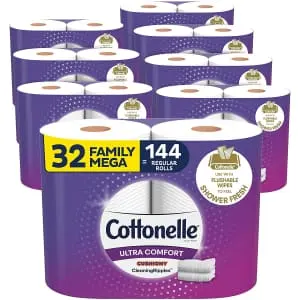 Cottonelle Ultra Comfort Family Mega Roll Toilet Paper 32-Pack