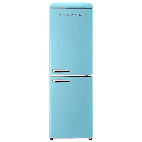 史低价！Galanz格兰仕 复古双门冰箱，7.4 Cu Ft