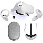 Meta Quest 2 128GB VR Headset + Elite Strap w/ Battery & Carrying Case