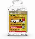 500-Ct 325mg GoodSense Aspirin Pain Reliever & Fever Reducer