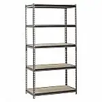 Muscle Rack Silver Vein 36"W x 18"D x 72" H 5-Shelf Steel Shelving