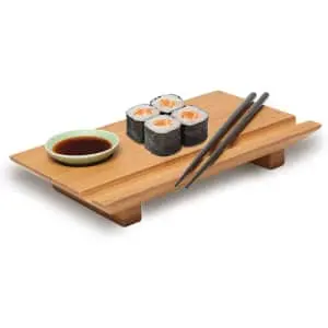 Joyce Chen Bamboo Sushi Board 3-Piece Set