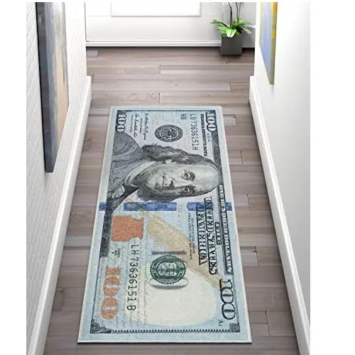 土豪必备！ 史低价！Well Woven 100美元图案地毯， 2' x 5' ，现点击coupon后仅售