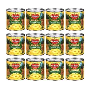 Del Monte Sliced Pineapple in 100% Juice 12-Pack