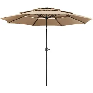 Yaheetech 10-Foot 3-Tier Patio Umbrella