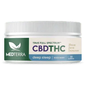 Medterra 30-Count True Full Spectrum Deep Sleep 25mg CBD Gummies