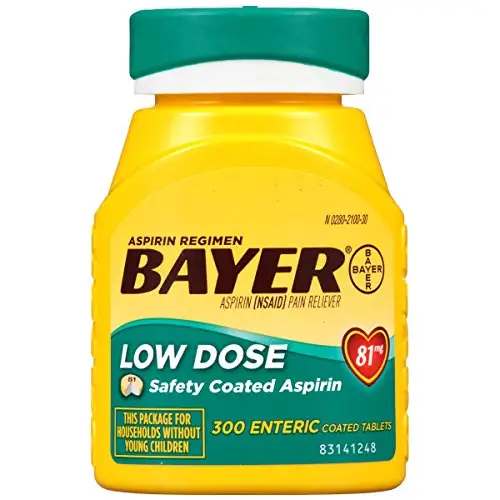 Bayer 拜耳 低剂量Aspirin 阿司匹林，300粒