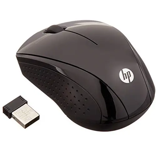 HP Wireless Mouse X3000 G2 (28Y30AA, Black) up to 15-Month Battery,Scroll Wheel, Side Grips for Control, Travel-Friendly, Blue LED, Powerful 1600 DPI Optical Sensor, Win XP,8, 11 Compatible