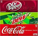 12-Pack 12-Oz Coca-Cola, Mountain Dew, or Dr. Pepper Products