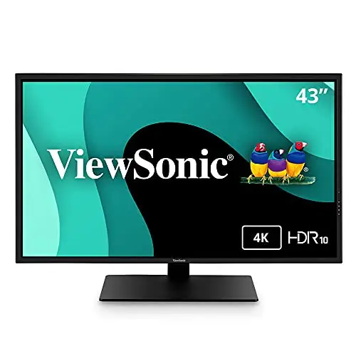 史低价！ViewSonic优派 VX4381-4K 4K超高清 显示器，43吋