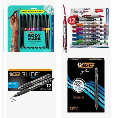 金盒特价！Amazon精选 BIC 书写、记号笔促销！ 