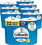 32-Ct Cottonelle Family Mega Rolls Toilet Paper (Ultra Clean)