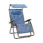 Bliss Hammocks 30" Wide XL Gravity Free Lounge Chair w/ Adjustable Canopy