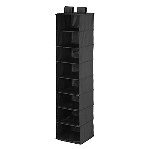 Honey-Can-Do 8 Shelf Hang Organizer- Black SFT-01246 Black, List Price is
