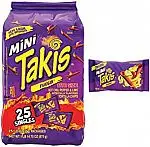 25 pack Mini Takis Crunchy Rolled Tortilla Chips