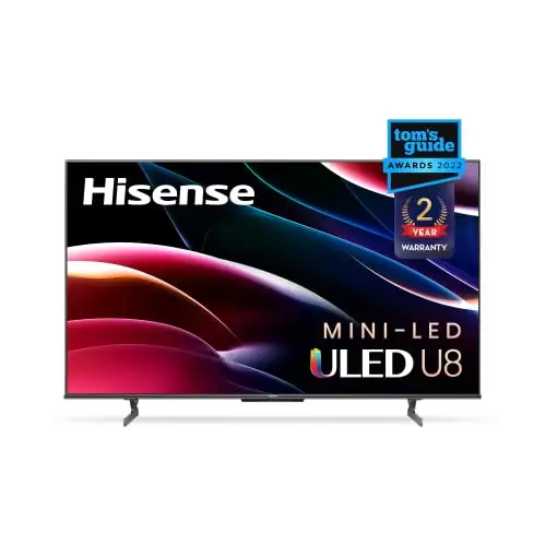 史低价！Hisense海信 U8H QLED Quantum 4K miniLED Google TV 智能电视机，65吋