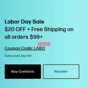 PerfectLensWorld全场隐形眼镜满$99减$20促销