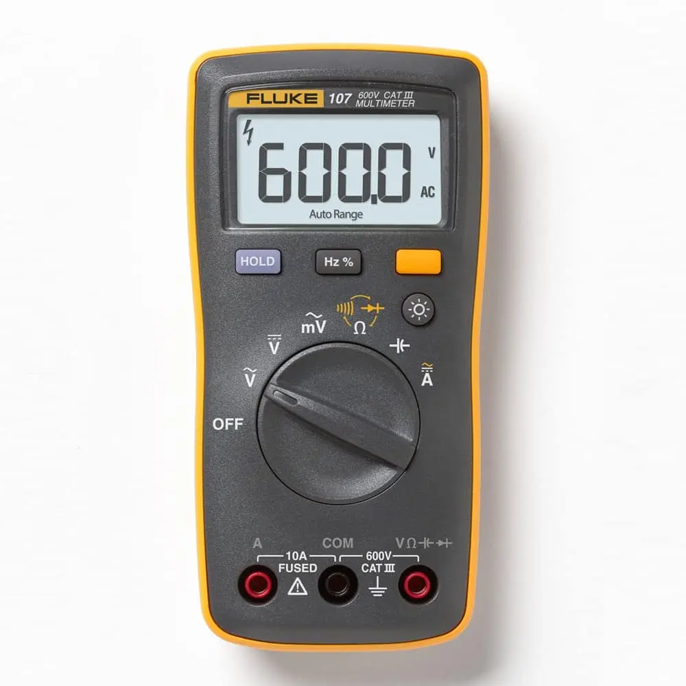 Fluke 107 AC/DC Current Handheld Digital Multimeter Electrical Test Kit