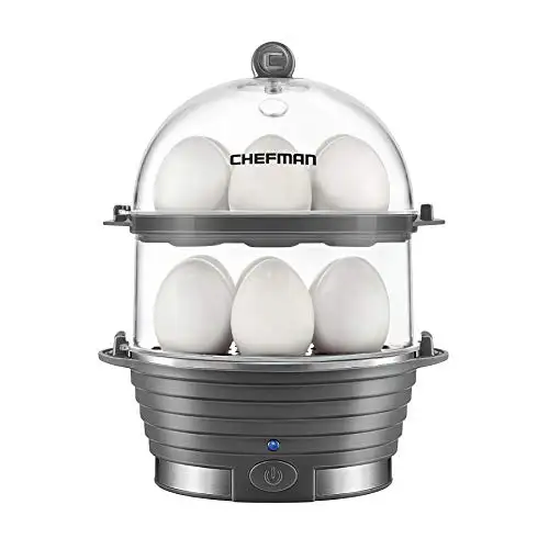 史低价！Chefman 煮蛋器/蒸菜器，12个蛋容量