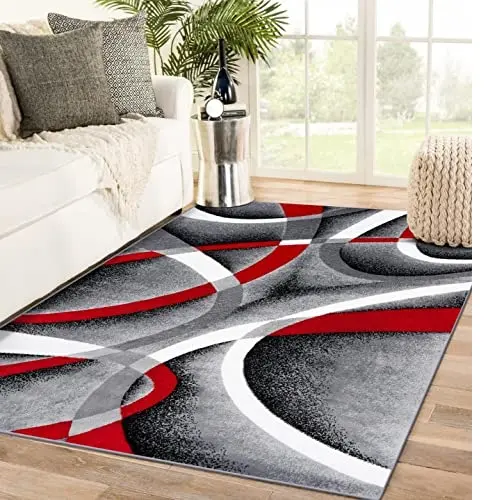 史低价！Persian Area Rugs 聚丙烯 地毯， 8 ft x 11 ft