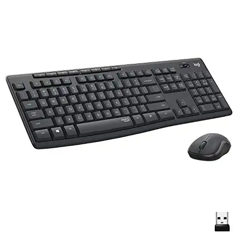 史低价！Logitech罗技 MK295静音无线键鼠套装