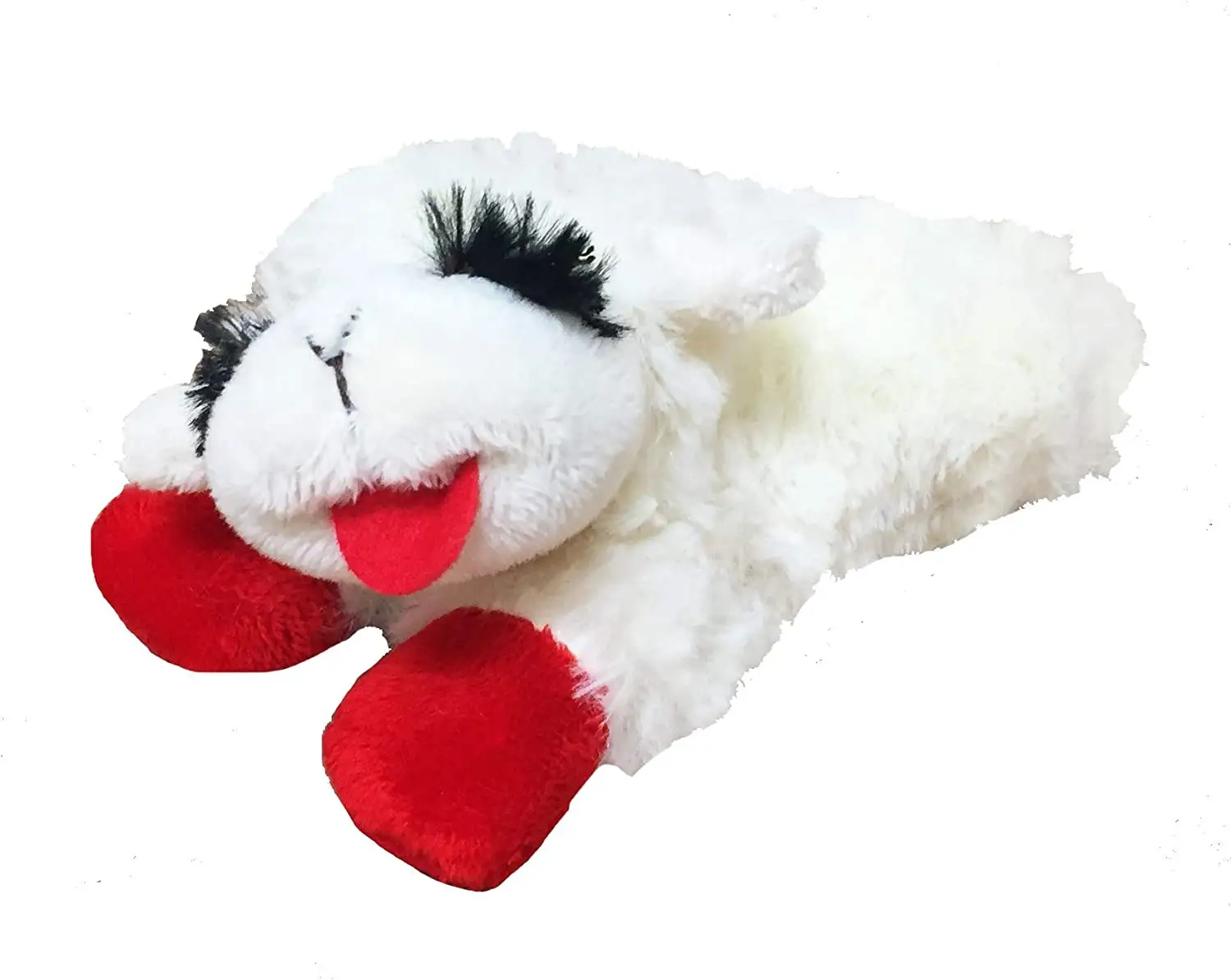 Multipet 6" Lambchop Plush Squeaker Dog Toy