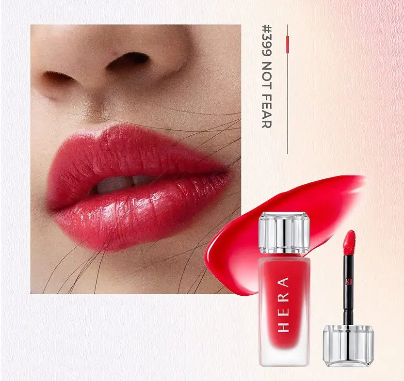 HERA Sensual Fresh Nude Lip Tint for Moisturizing Dry Lips, Lightweight Korean Matte Lipstick for Natural Color- by Amorepacific, 0.24 fl oz #399