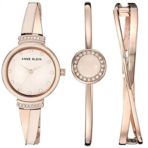 超美！Anne Klein AK/3292LPST 女士施华洛世奇水晶套装表