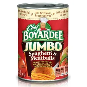 Chef Boyardee Jumbo Spaghetti and Meatballs 14.5-oz. Can