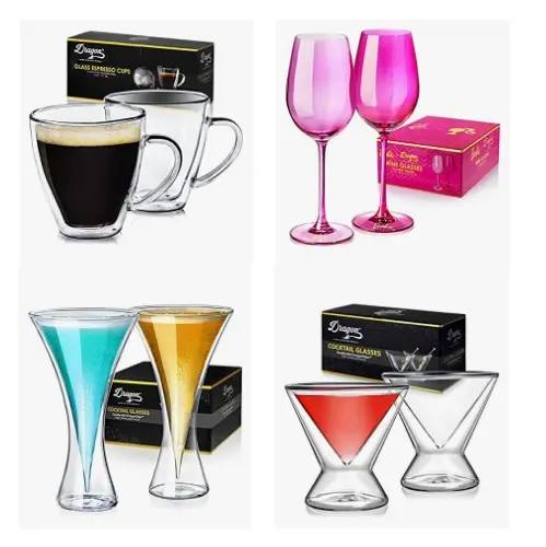 金盒特价！Amazon精选Dragon Glassware 玻璃杯促销！ 