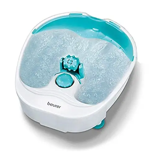 Beurer Luxury Pedicure Foot Spa | Foot Bath Spa with Heat and Massage | Variable Water Temperature | Portable Foot Soaking Tub for Relaxing Foot Reflex Zone Massage, FB13, White