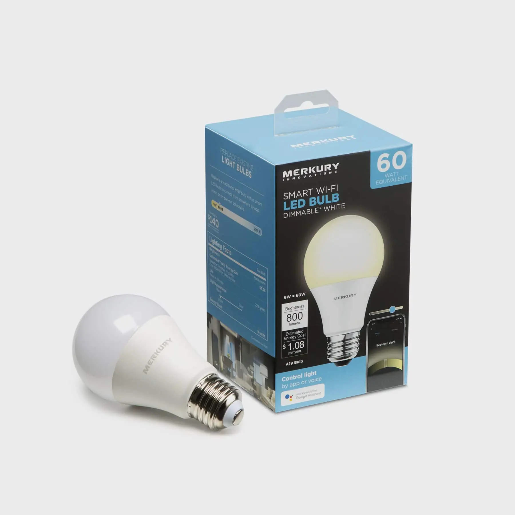 Merkury Innovations LED Smart Lights: 6.5-ft LED Strip $7.90, A19 LED Smart Bulb