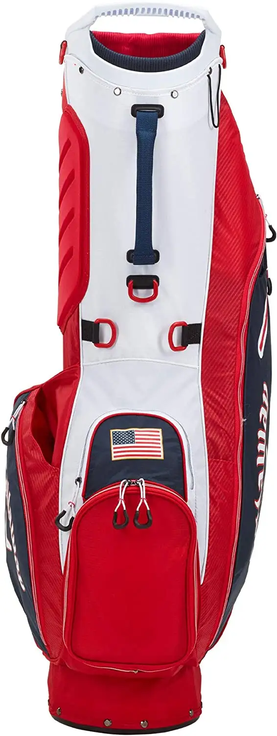 Callaway Golf 2021 Hyperlite Zero Stand Bag (Navy/Red/White Flag)