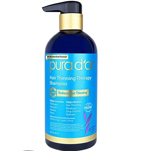 仅限Prime会员！Pura d'or  有机摩洛哥坚果防脱固发洗发水，16 oz