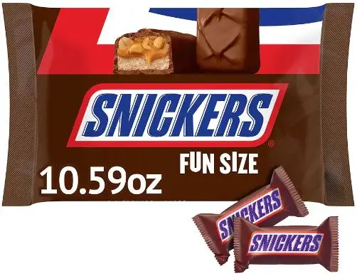 10.59-Oz Snickers Chocolate Candy Bars (Fun Size)