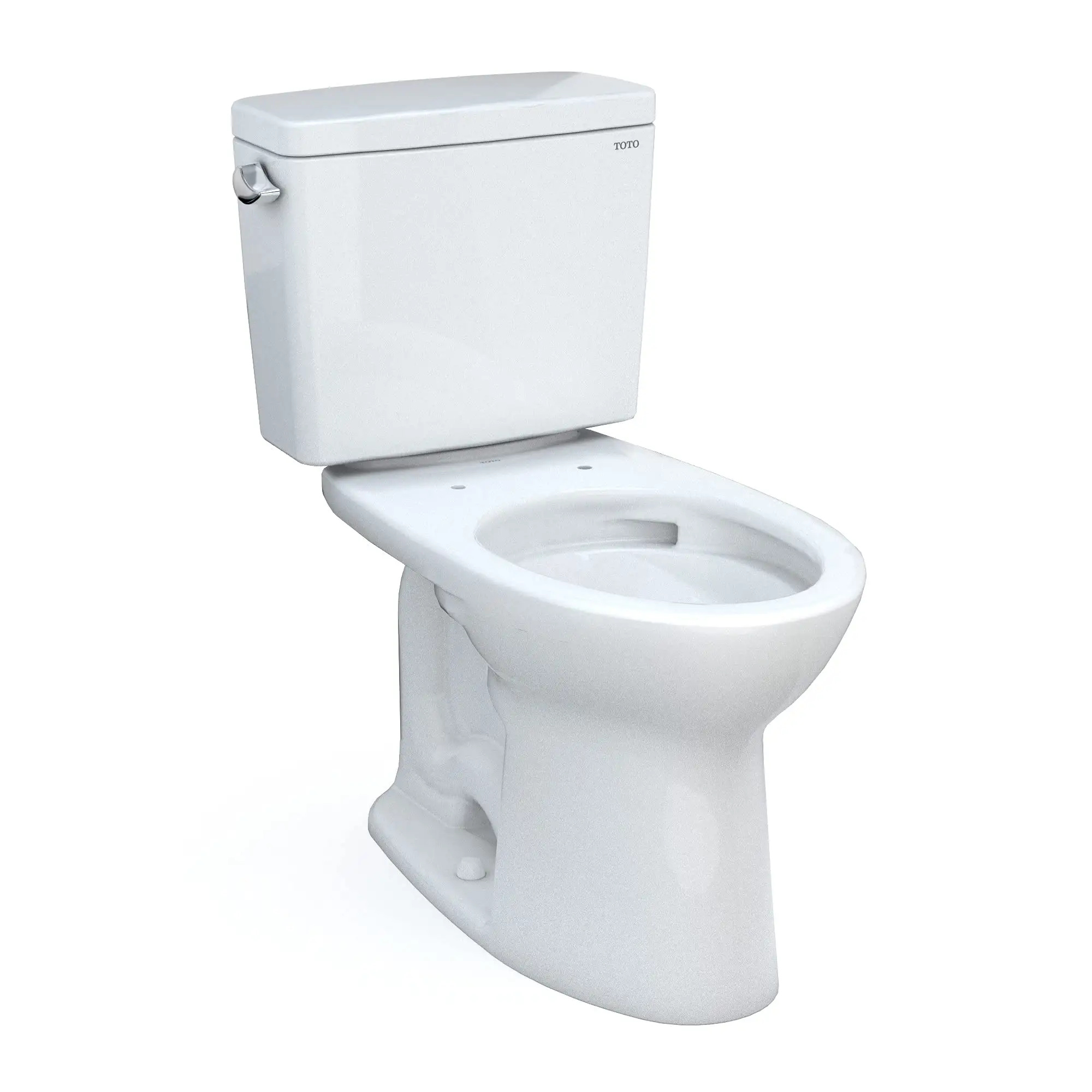 TOTO Drake 2-Piece Elongated 1.6 GPF Universal Height Tornado Flush Toilet