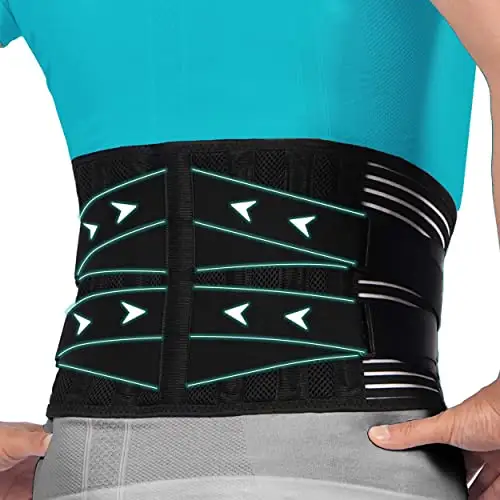 Modvel Lower Back Lumbar Support Brace: XL $24.40, XXL $24.70, S/M/L