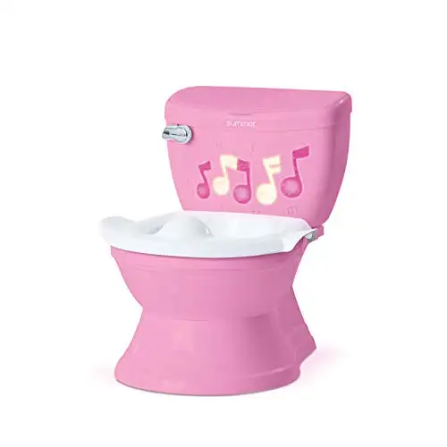 Summer My Size Potty Lights and Songs Transitions, Pink – Realistic Potty Training Toilet with Interactive Handle that Plays Music for Kids, Removable Potty Topper/Pot