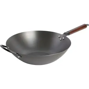 Babish 14" Carbon Steel Flat Bottom Wok
