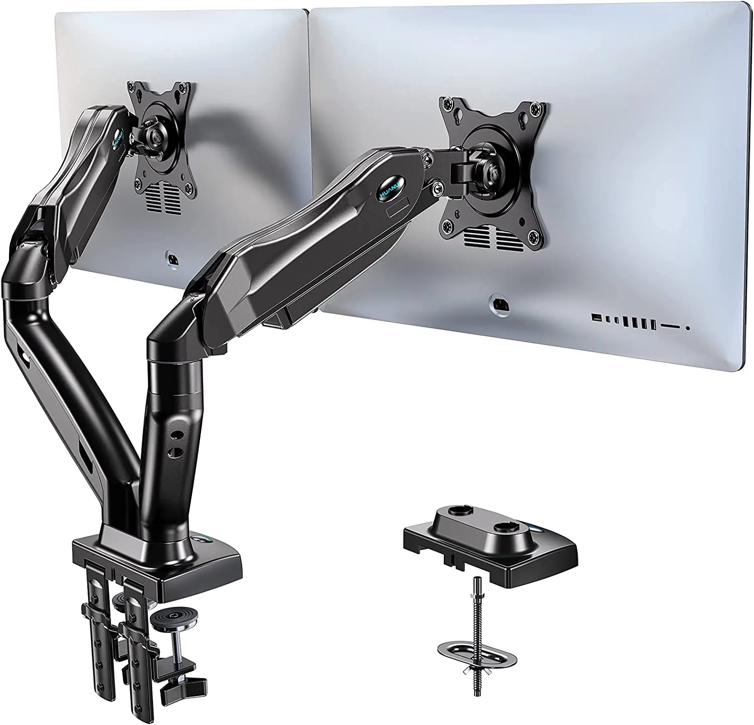 Huanuo Dual Monitor Adjustable Spring Stand Monitor Mount (17-27" Monitors)