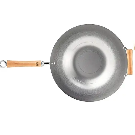 Joyce Chen Carbon Steel Wok, 14-Inch, Silver