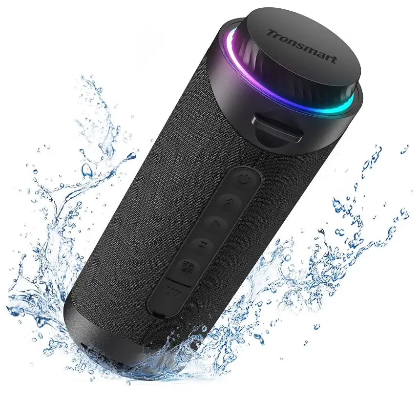 Tronsmart T7 Portable Bluetooth Speakers with 30W 360° Surround Sound, Bluetooth 5.3, Enhanced Bass, Wireless Stereo Pairing, Custom EQ via APP, IPX7 Waterproof Speaker for Party, Home, Outdoor 