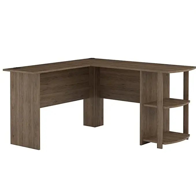 Ameriwood Home Dakota L-Shaped Desk with Bookshelves