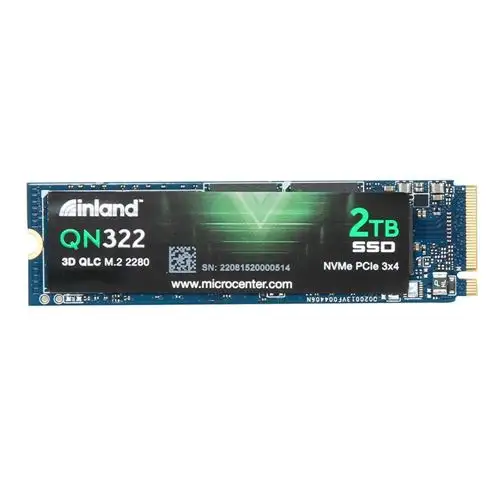 Micro Center: 2TB INLAND QN322 NVME M.2 2280 PCIe Gen 3.0x4 3D NAND SSD