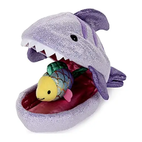9.5" GUND Plush Pod Stuffed Animal Toy (Shark with Fish)