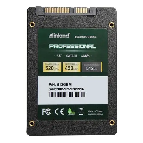 Micro Center: 512GB Inland Professional 2.5 Inch 7mm Internal Solid State Drive